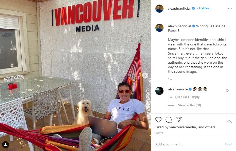 alex pina season 5 money heist writing