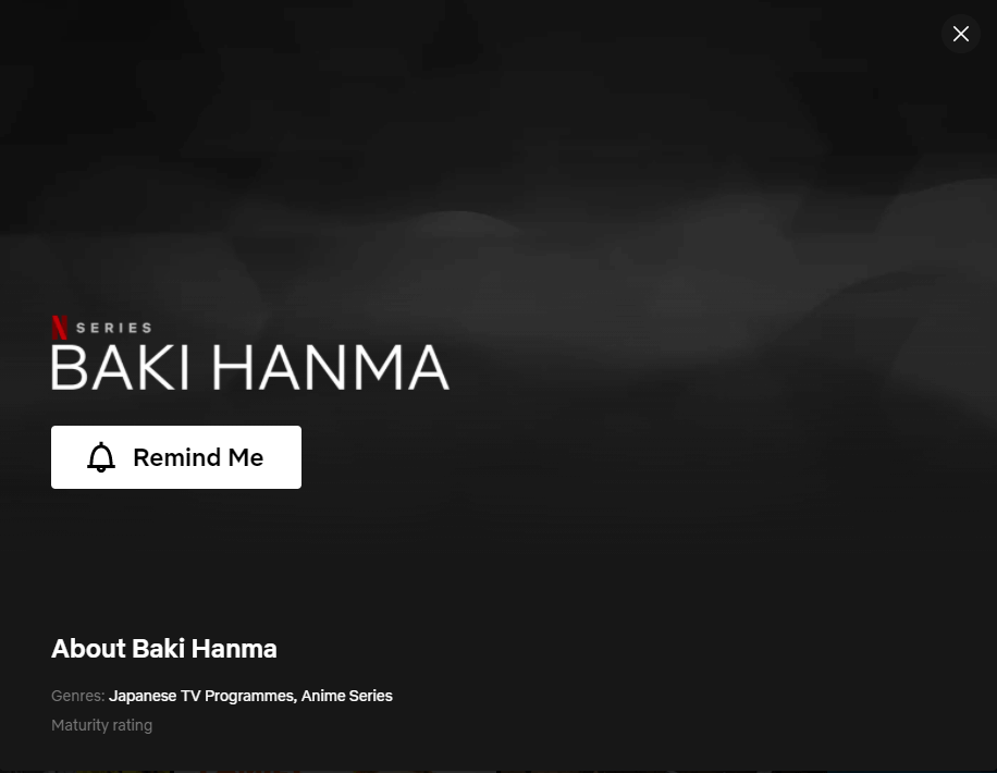 baki hanma season 1 netflix listing