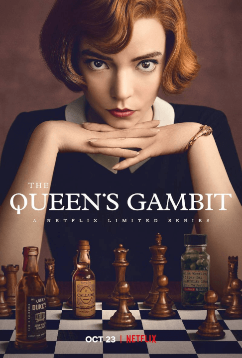netflix limited series the queens gambit coming in october 2020 poster