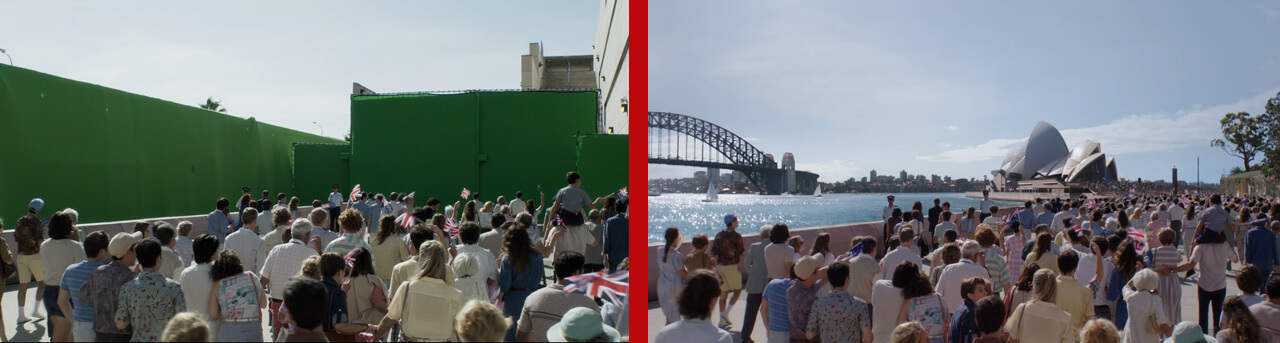 the crown sydney before and after vfx shot