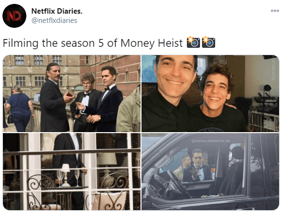 more behind the scenes pictures for money heist s5