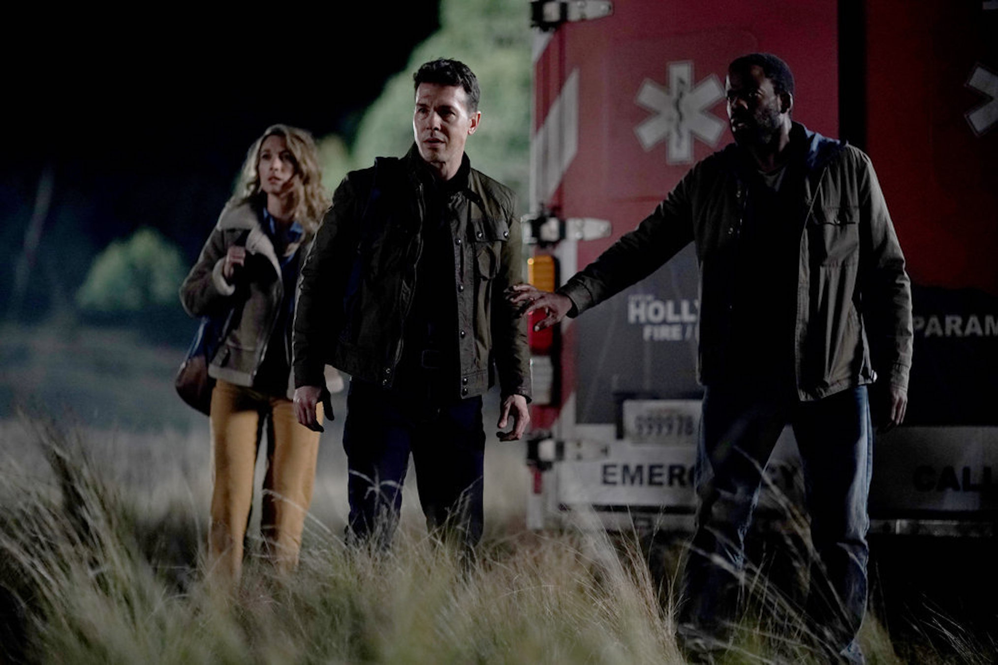 Natalie Zea as Eve, Jon Seda as Samuel, Chiké Okonkwo as Tyin La Brea