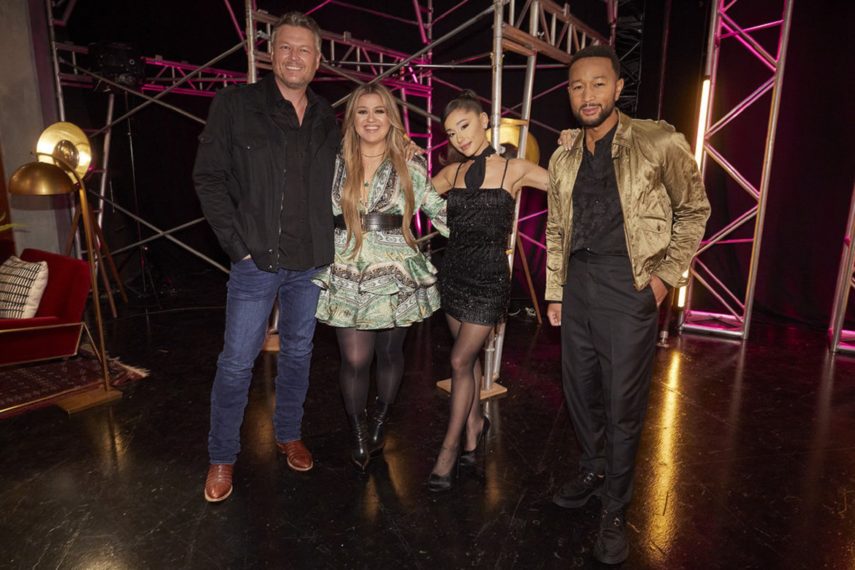 The Voice Blake Kelly Ariana and John 